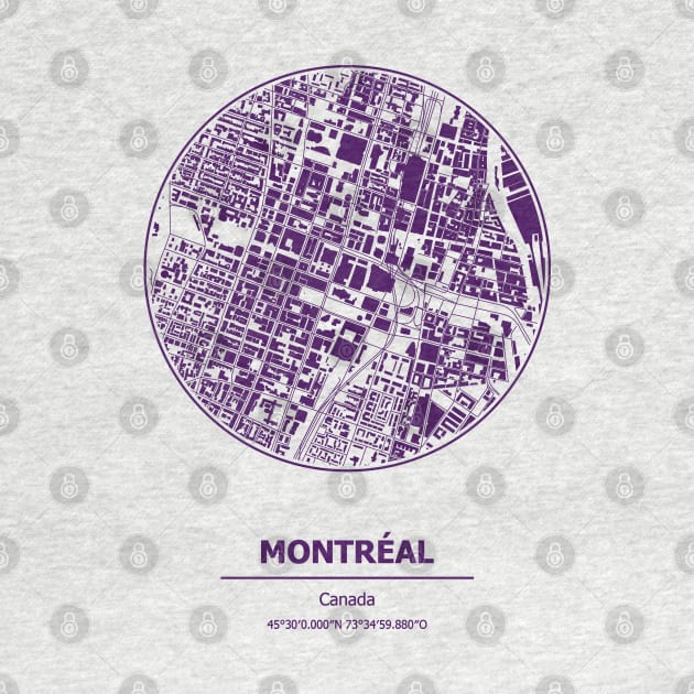 Montreal city map coordinates by SerenityByAlex